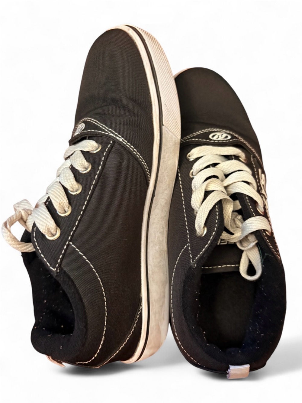 Heelys Black Canvas Sneakers with White Laces